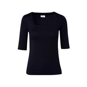 Akris Punto Elements Jersey Square Neck Top